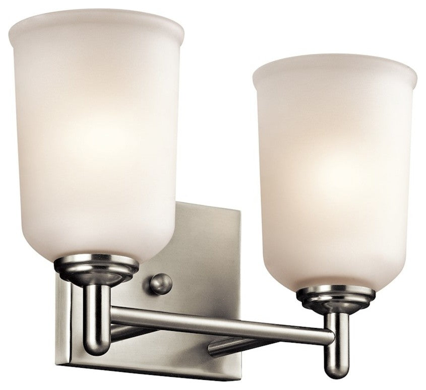 Bath 2-Light, Brushed Nickel