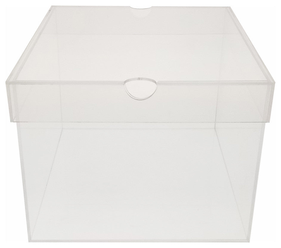 OnDisplay Luxury Acrylic Shoe Box - Clear Lucite Shoebox with Lid (Tall/XL)