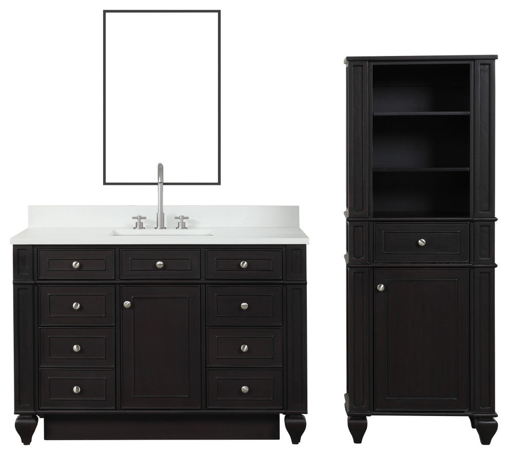 Winston 48" Single Vanity, Espresso