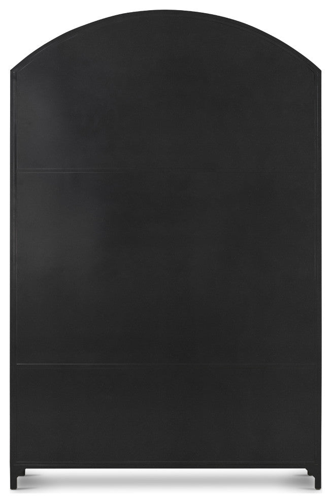 Belmont Wide Metal Cabinet-Black