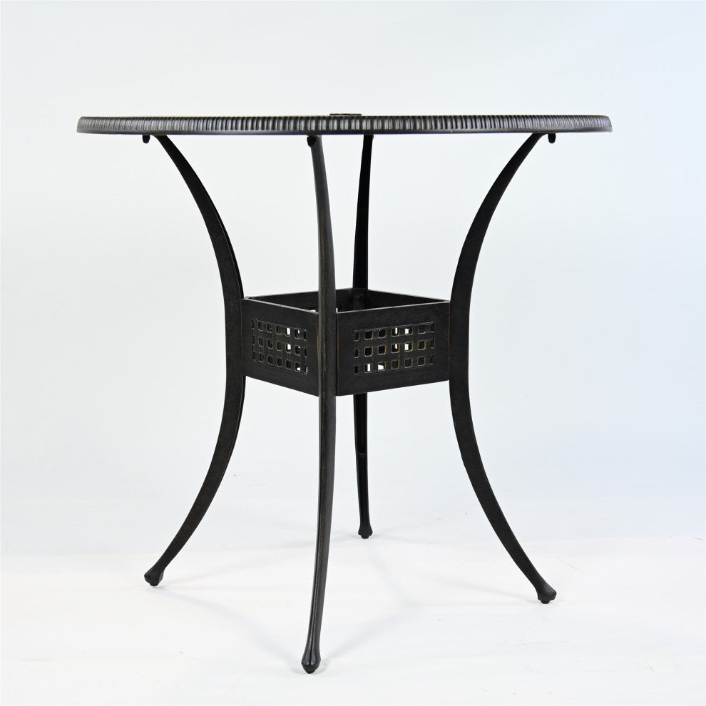 Maxwell 42 Inch Round Outdoor Cast Aluminum Bar Table