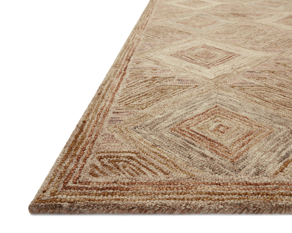 Loloi II Varena Berry / Multi 18" x 18" Sample Rug