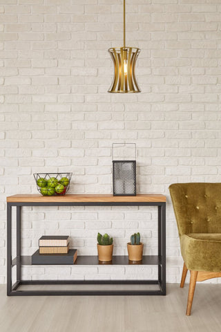 Leah 1-Light Pendant, Brass