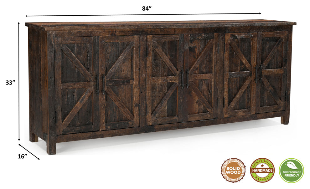 Wiley 6 Door Sideboard