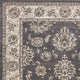 8'X10' Grey Ivory Floral Indoor Area Rug