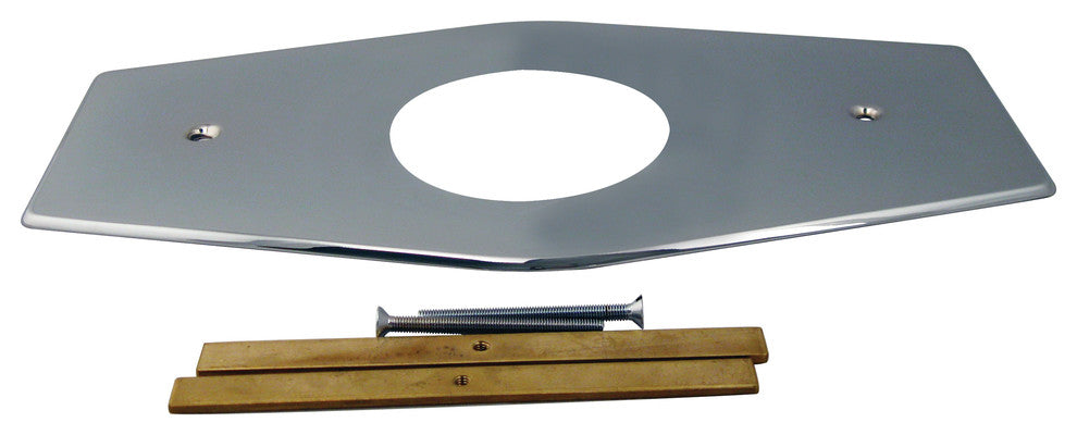 One-Hole Remodel Plate For Mixet In Polished Chrome