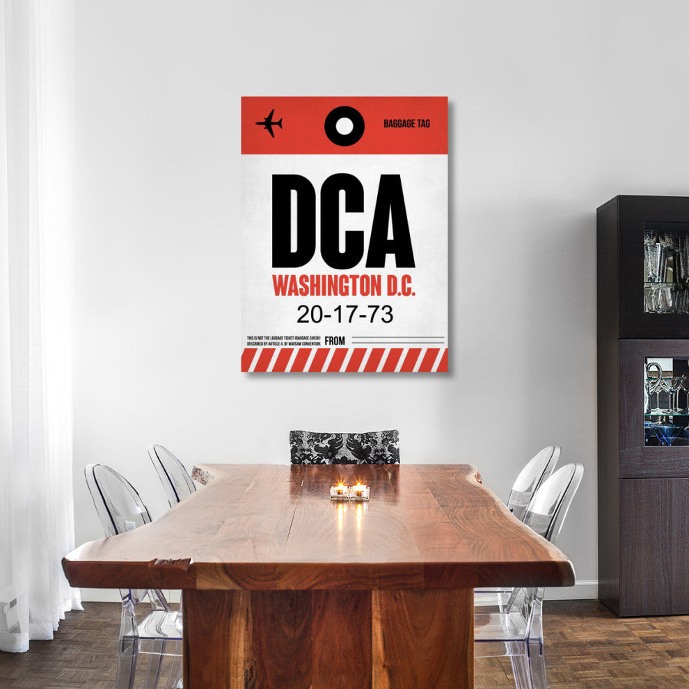 "DCA Washington Luggage Tag 1" Fine Art Print