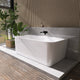 Lilac Flat Bottom Freestanding Acrylic Soaking Bathtub