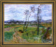 Claude Oscar Monet a Field at Gennevilliers Framed Premium Canvas Print, 20"x25"