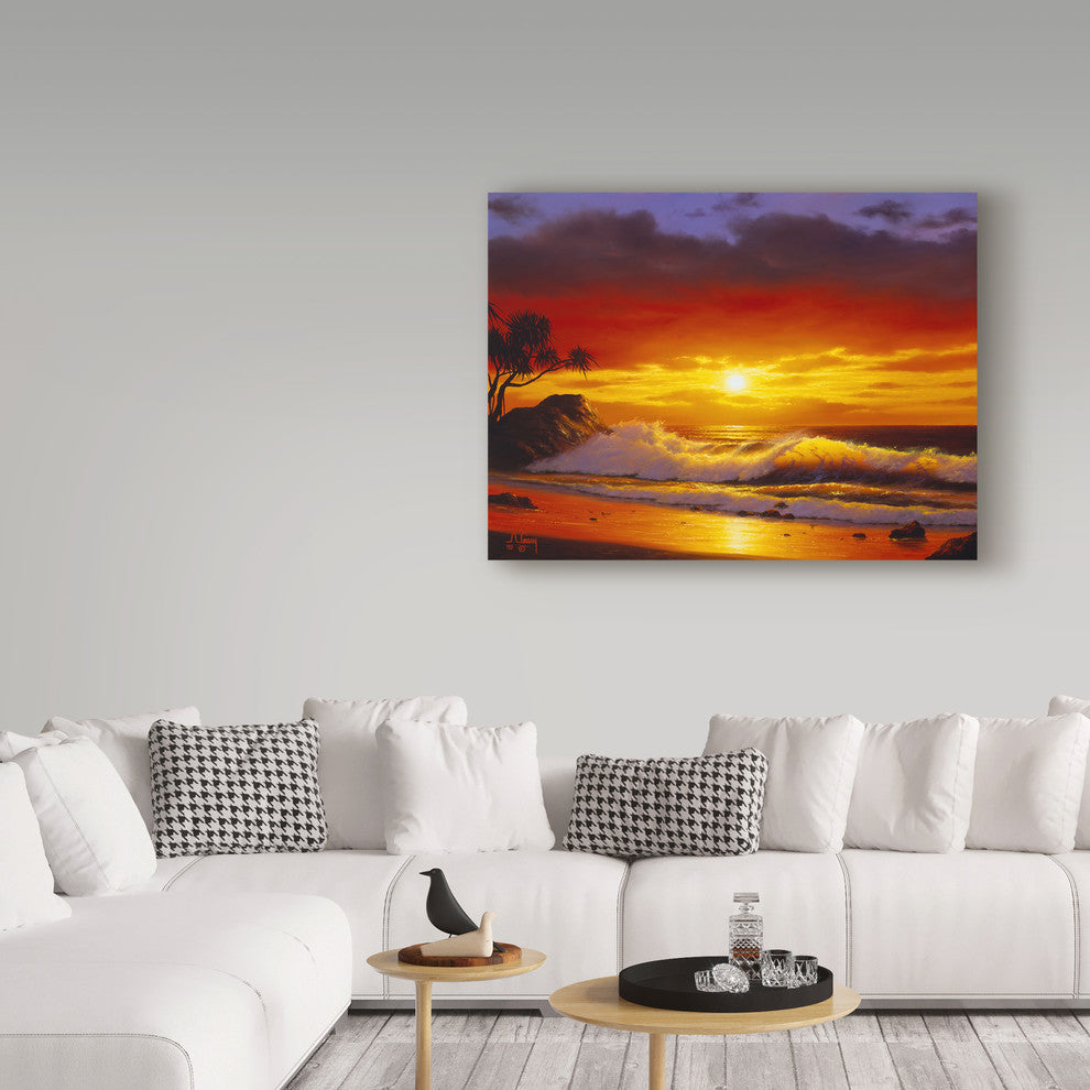 "Sunset Landscape" by Anthony Casay, Canvas Art, 24"x18"