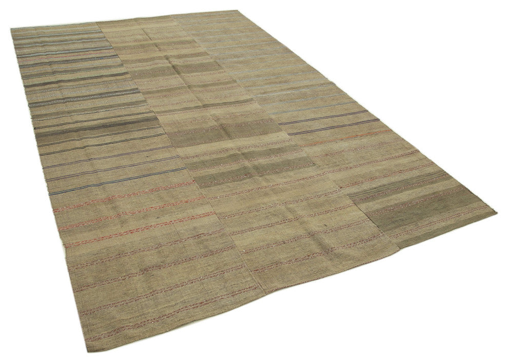 Rug N Carpet - Handmade Oriental 6' 1'' x 9' 7'' Decorative Wool Kilim Rug