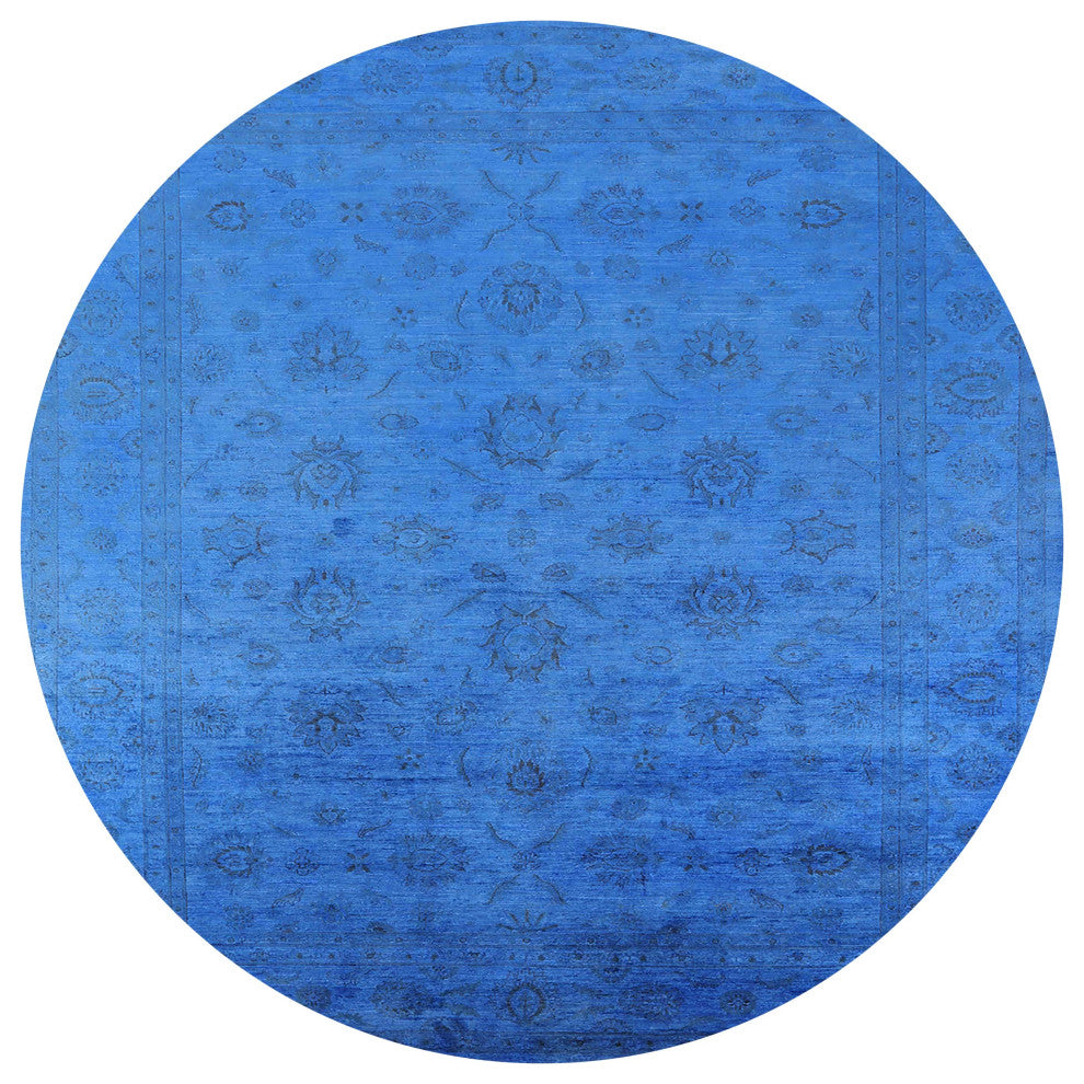 Ahgly Company Indoor Round Mid-Century Modern Area Rugs, 3' Round
