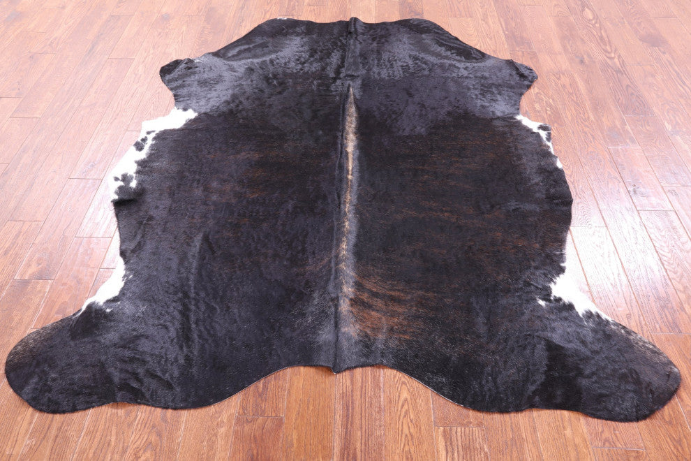 Organic Natural Hair-On Cowhide Area Rug 6' 11" X 6' 1" C1471