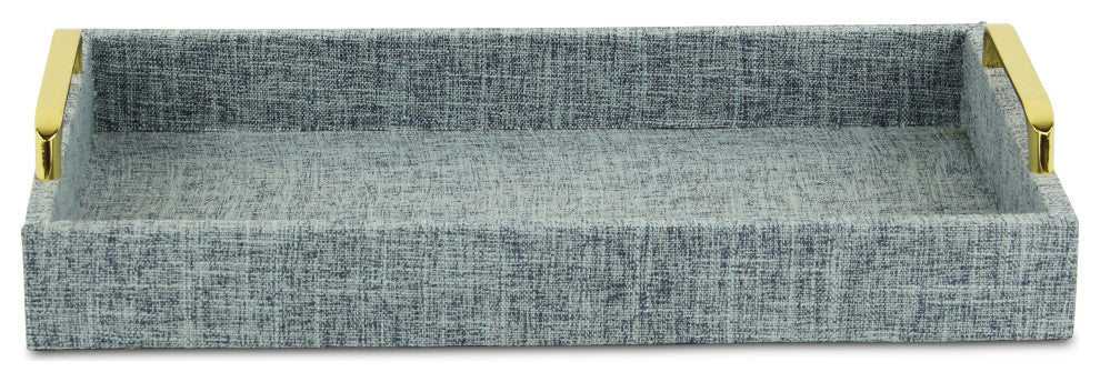 Canter Isle Light Blue Linen Tray