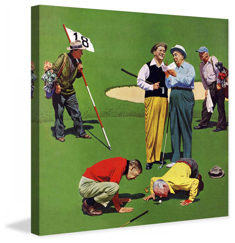 "Eighteenth Hole" Painting Print on Canvas by John Falter