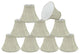 30010-9 Small Bell  Chandelier Clip On Lamp Shade Butter Creme 3"x6"x5"