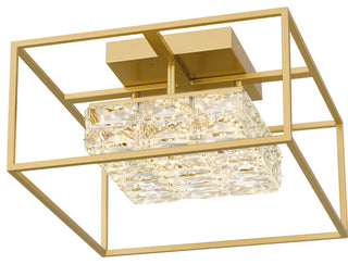 Quoizel PCDZ1716 Dazzle 16"W Flush Mount Square Ceiling Fixture - Soft Gold