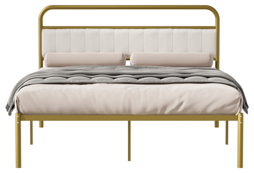 Gewnee Metal Steel Platform Bed Frame