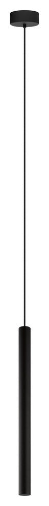 1 -Light, 6.9W LED Single Tube Pendant, Matte Black