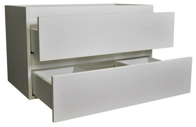 Salt 18Dx36" Floating Bathroom Vanity, White, Cabinet Only