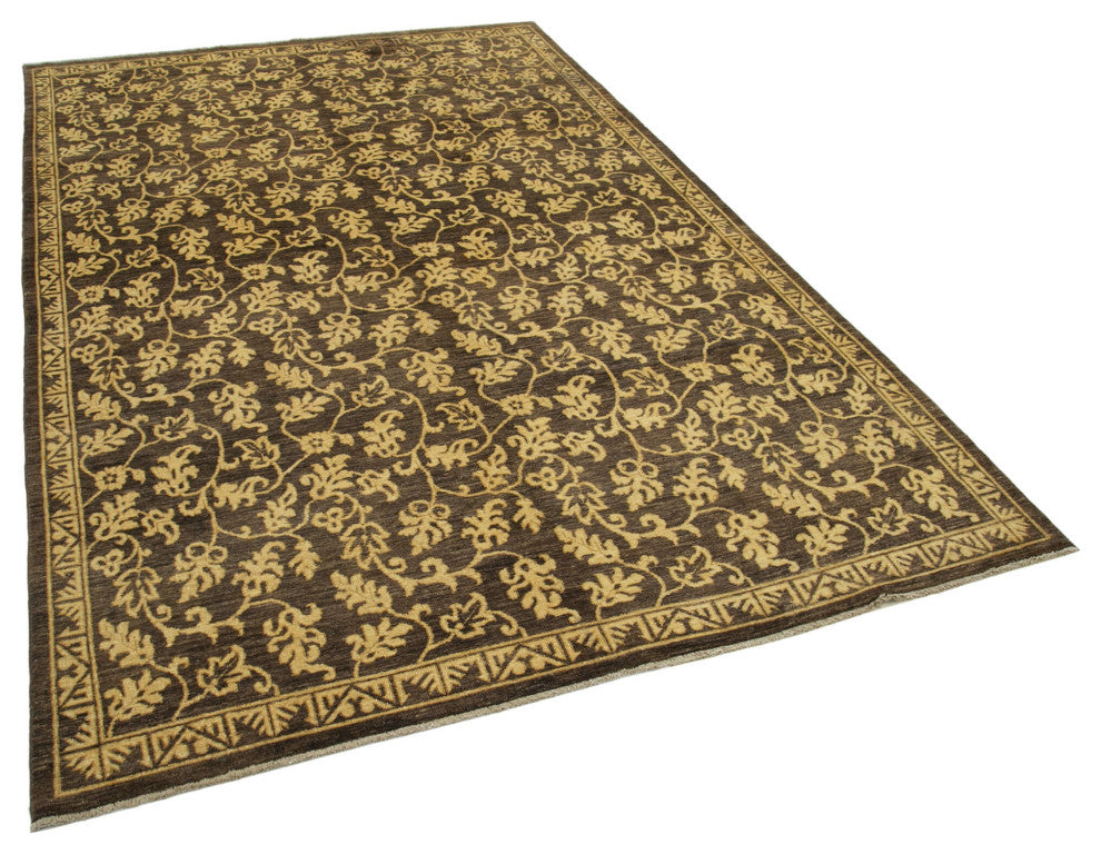 Rug N Carpet - Hand-Knotted Oriental 6' 0" x 9' 1" Unique Oushak Area Rug