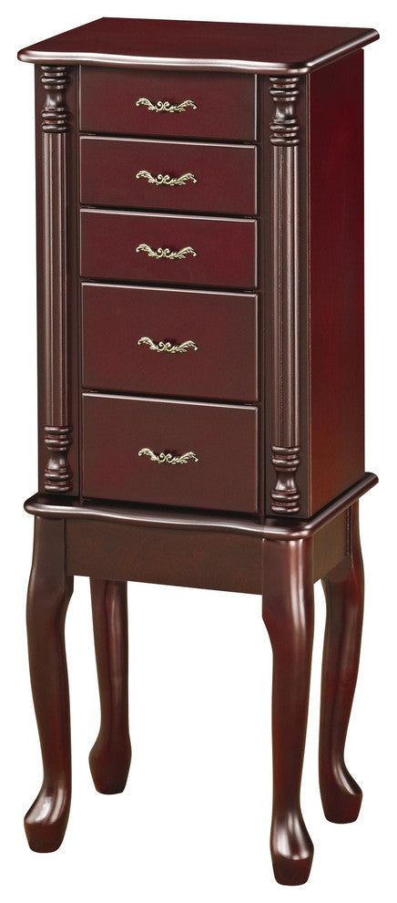Coaster Jewelry Armoire, Merlot
