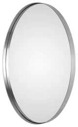 Uttermost Pursley Brushed Nickel Oval Mirror