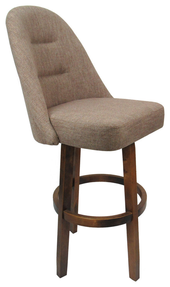 Swivel Counter 26" 30" Extra Tall 34" Wood Bar Stool M-235 Vivian Base - Beige