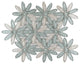 12"x12" Floral Fusion Imagination Mosaic, Set Of 4, Citrifolia