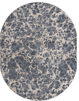 Unique Loom Oasis Breeze Area Rug, Gray, 8' 0 X 10' 0 Oval