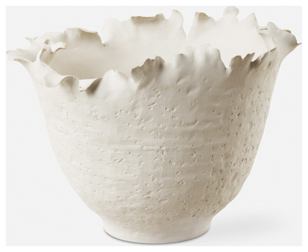 Uttermost - 18155 - Bowl - Blossom - Matte Off-white