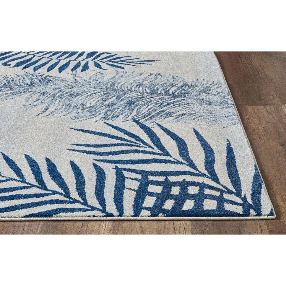 KAS Stella 6266 Ivory/Navy Fauna Area Rug, 7'10"x10'10"