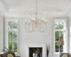 Fiona 9-Light Pendant, Weathered Oak