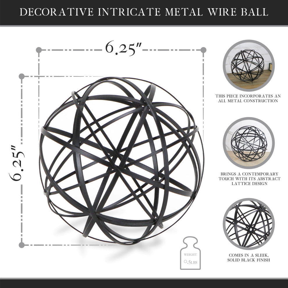 Decorative Intricate Metal Wire Ball