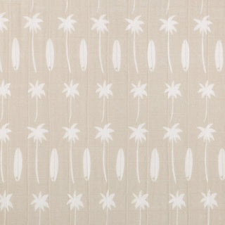 Mini Crib Sheet, GOTS Certified Organic Muslin Cotton, Beach Bum