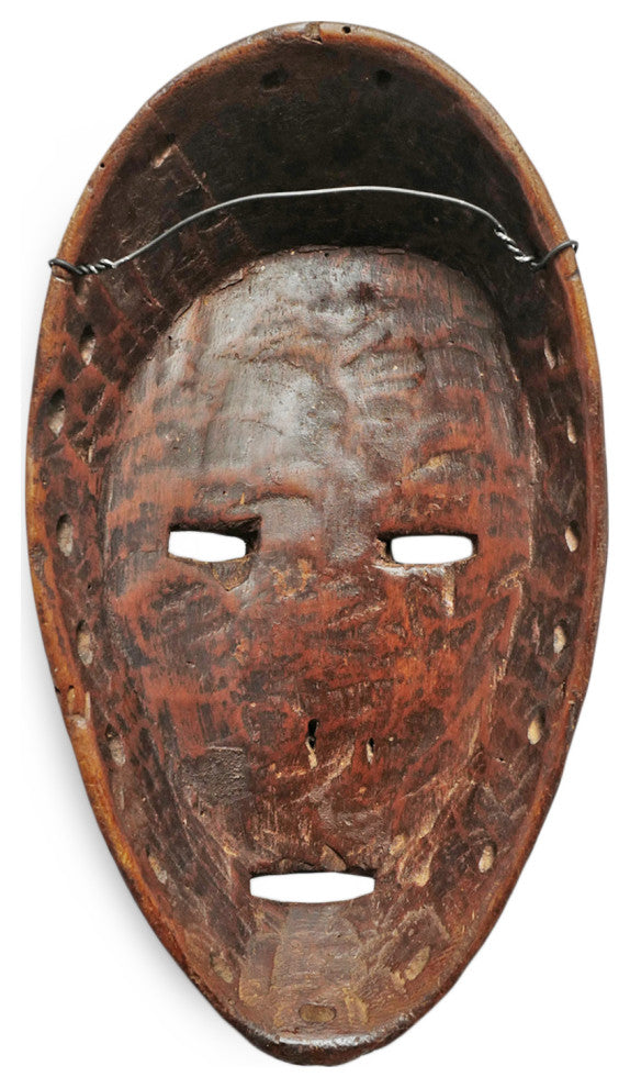 Consigned Vintage Lega Wood Passport Mask