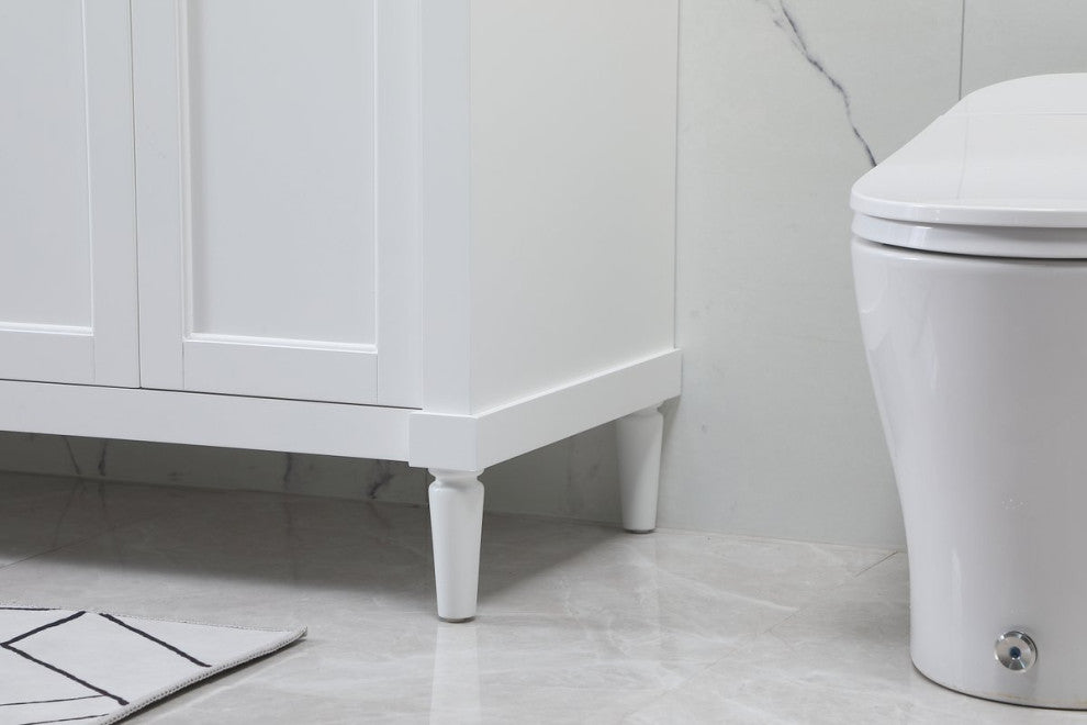 Home Living 21" Transitional White-Light Bathroom Vanity