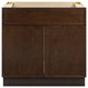 Vanity Art Birch Plywood Single Base Storage Cabinet, Brown, 33"