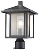 Aspen Collection 1 Light Outdoor in Black Finish