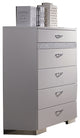 Acme Adair 5-Drawer Chest with Hidden Jewelry Drawer, White