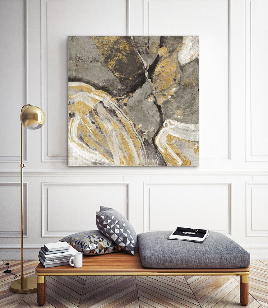 "Phoenix Neutral" Museum Mounted Canvas Print, 30"x30"
