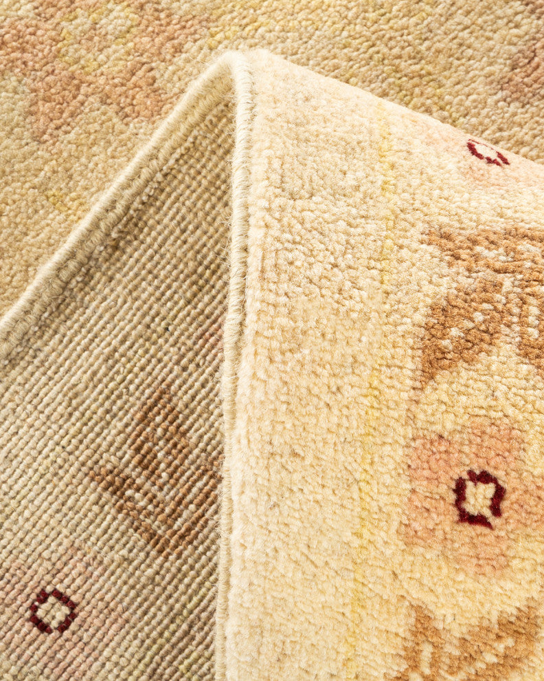 Eclectic, One-of-a-Kind Hand-Knotted Area Rug Ivory, 9' 0 x 11' 10