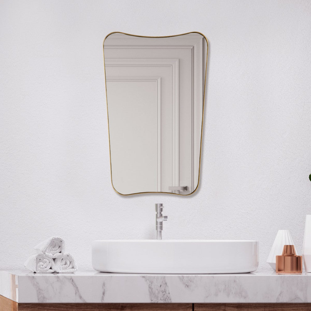 Uttermost Belvoir Mirror 09787, Brass