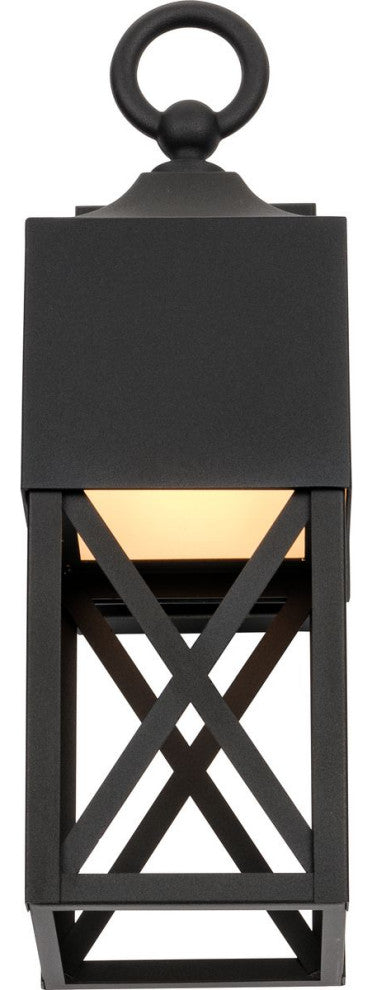 Birkdale Collection 18-3/8, 1-Light Black Dark Sky Outdoor Wall Lantern