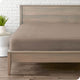 Bare Home Flannel Fitted Bottom Sheet, Taupe, Split King, Single Sheet