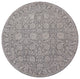 Weave & Wander Sybil Transitional Oriental Style Rug, Charcoal/Bone White, 5'-6"