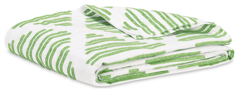Coast Bluffs Coverlet, Grass, Twin