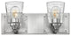 Hinkley Jackson Two Light Vanity, Brushed Nickel