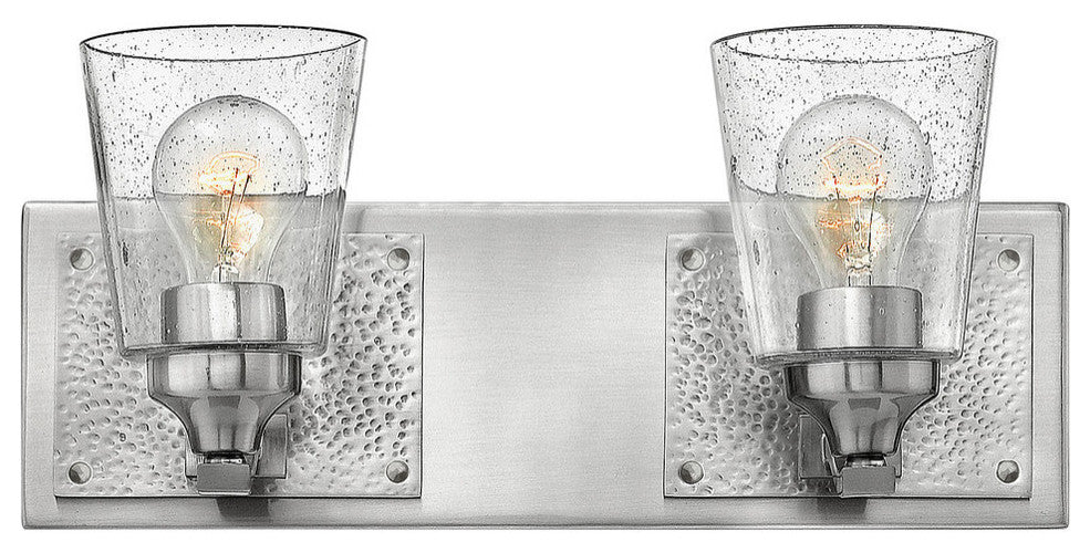Hinkley Jackson Two Light Vanity, Brushed Nickel