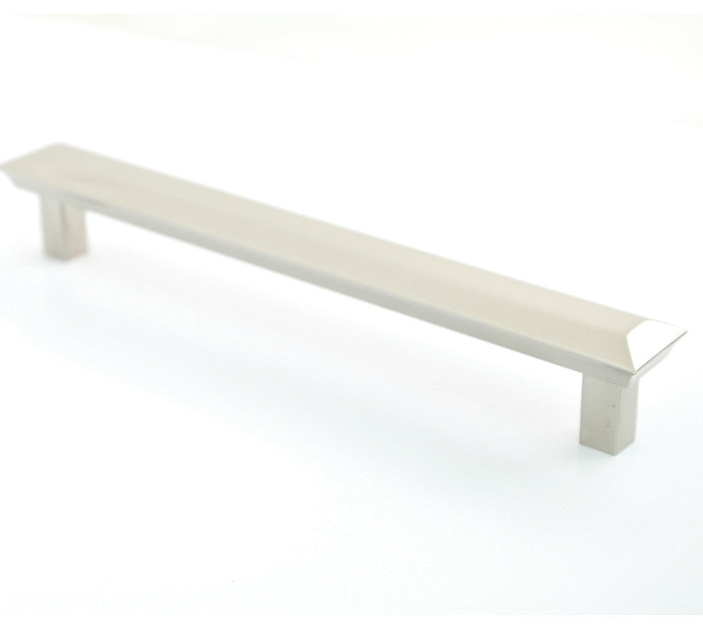 6" Beveled Pull, Satin Nickel